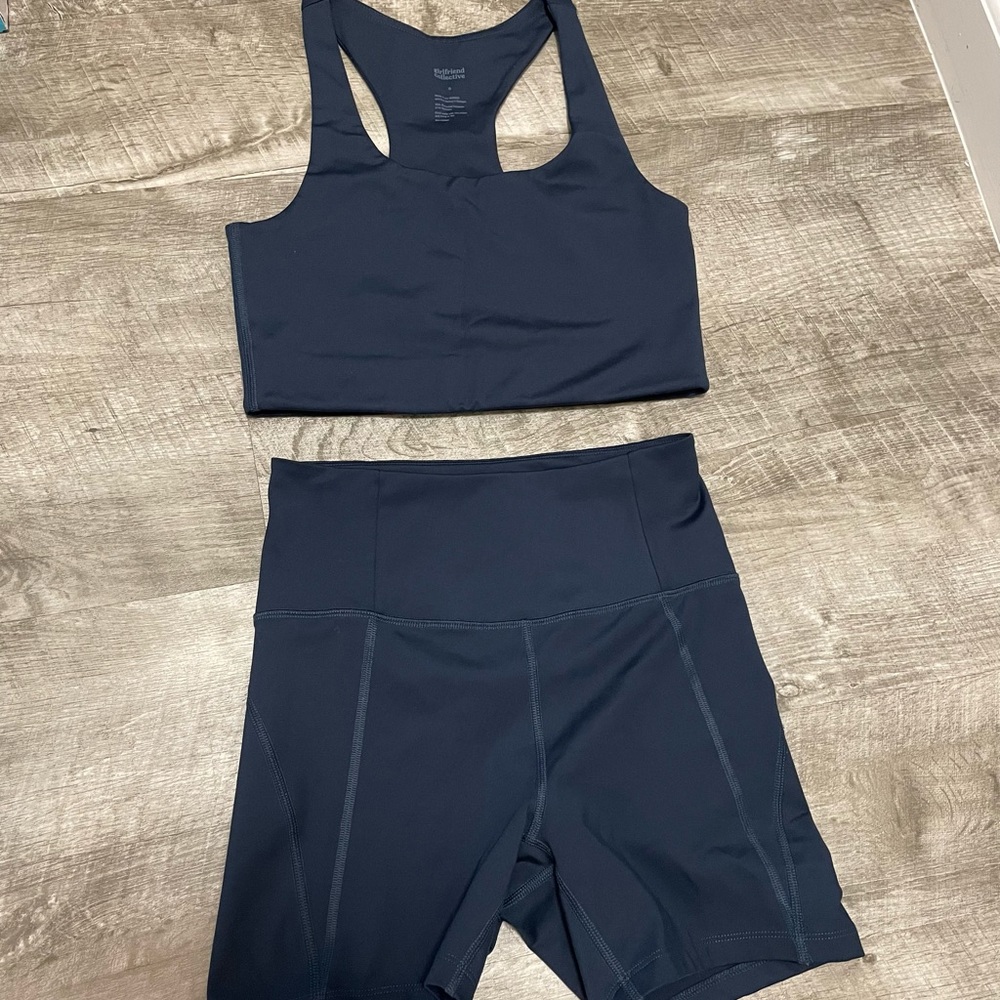 Girlfriend Collective Paloma Bra and Bike Shorts set